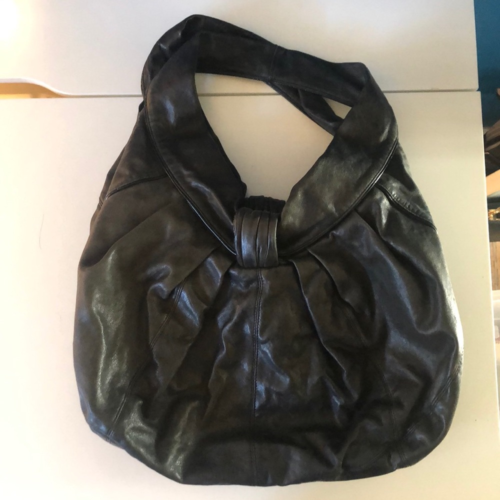 Kooba Black Leather Hobo Tote